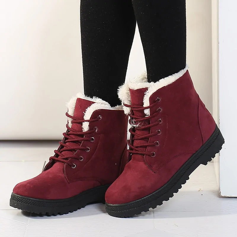 Glacial Glam - Women Winter Ankle Boots Winter Shoes