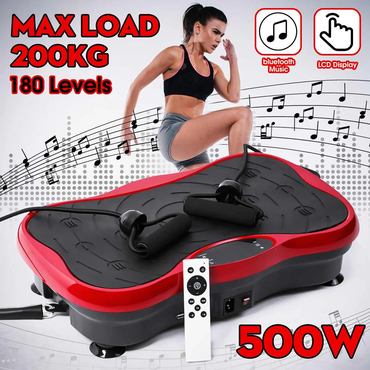 Pulse Power Plate - Exercise Fitness Vibration Machine Trainer Plate Platform