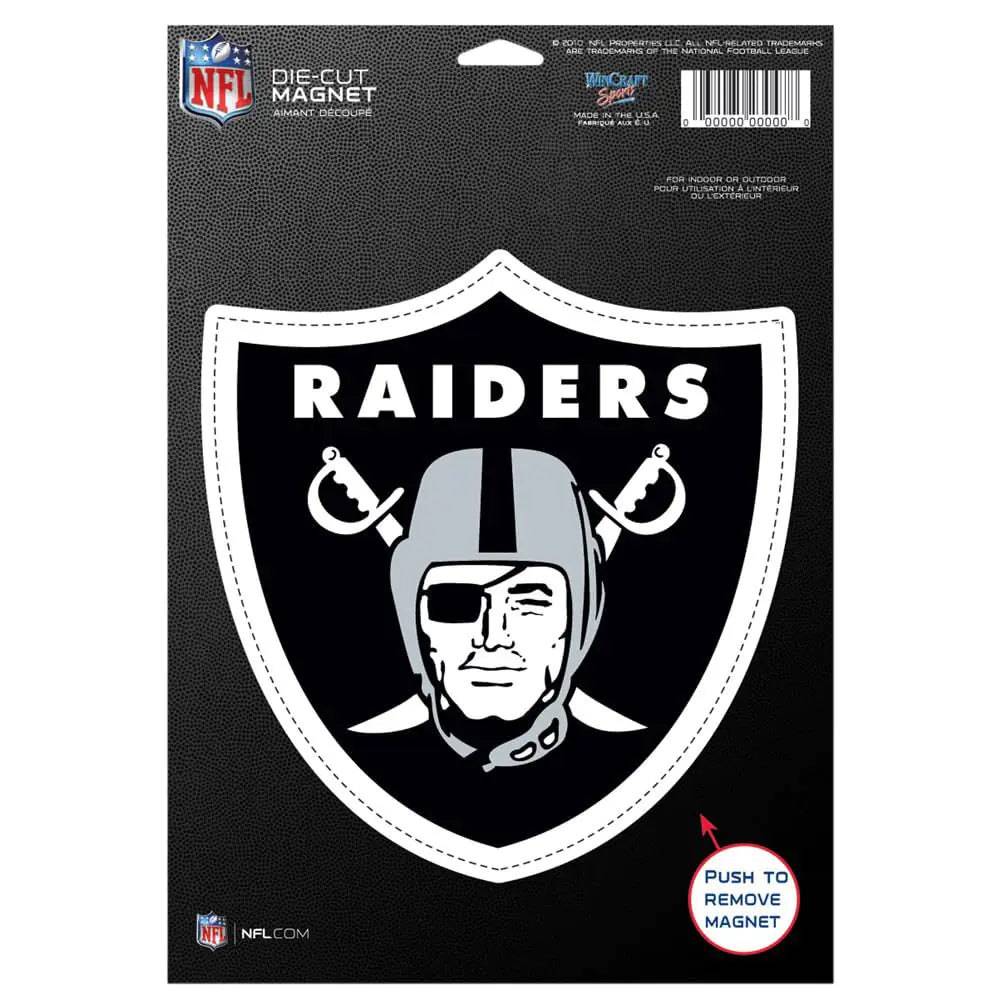WinCraft Las Vegas Raiders 6" x 9" Car Magnet