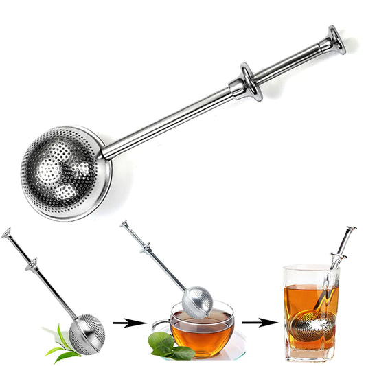 Stainless Steel Ball Tea Strainer Teapot Sieve Tool