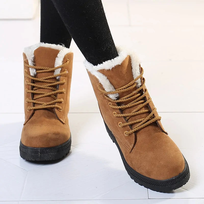 Glacial Glam - Women Winter Ankle Boots Winter Shoes