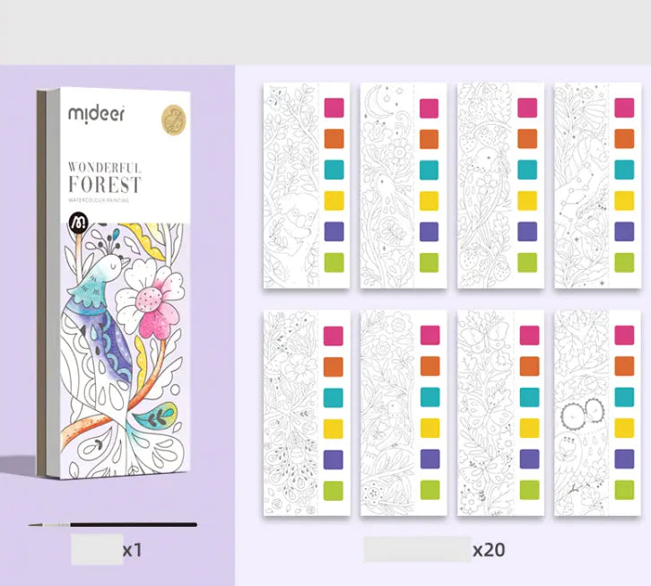 Mini Masterpieces- Pocket Watercolor Painting Book for Kids