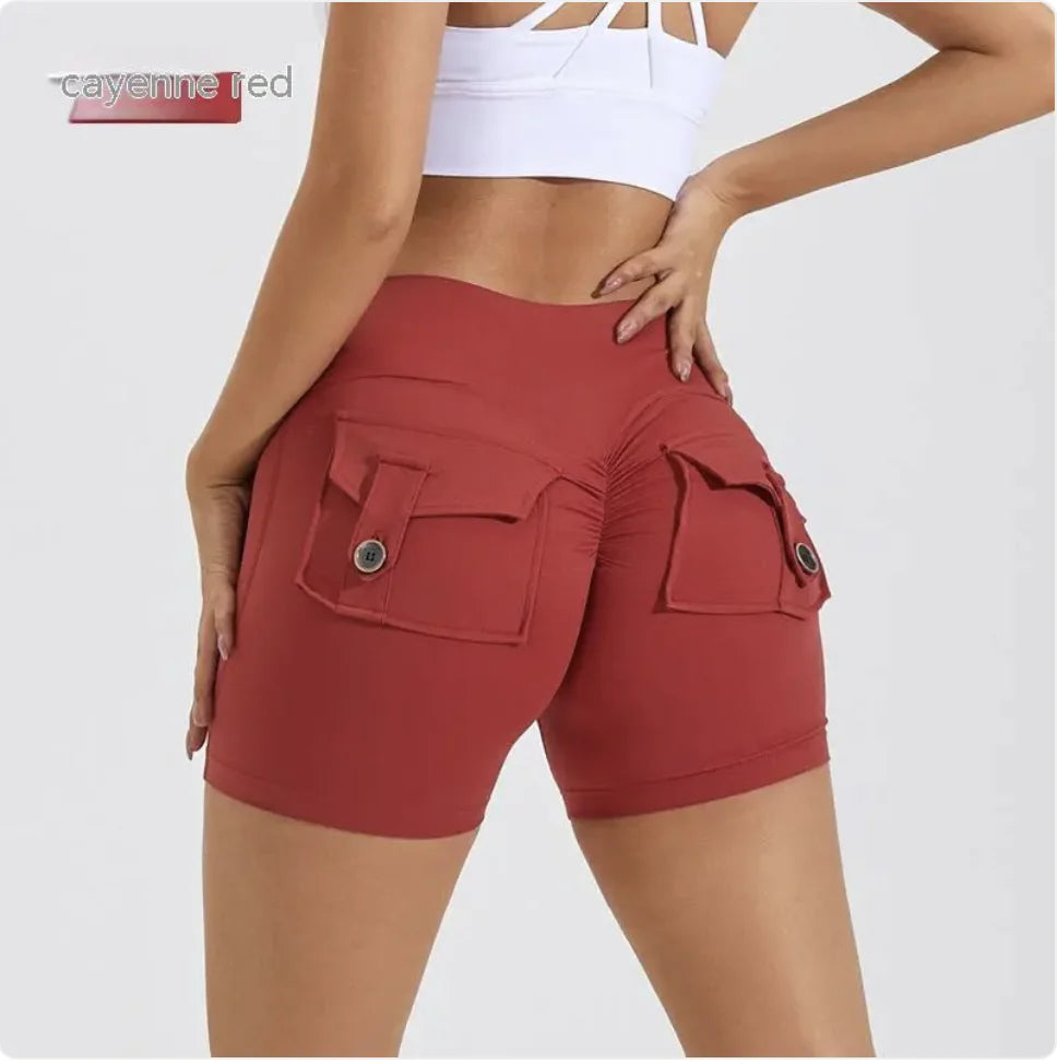 Women's Summer Yoga Shorts With Pockets