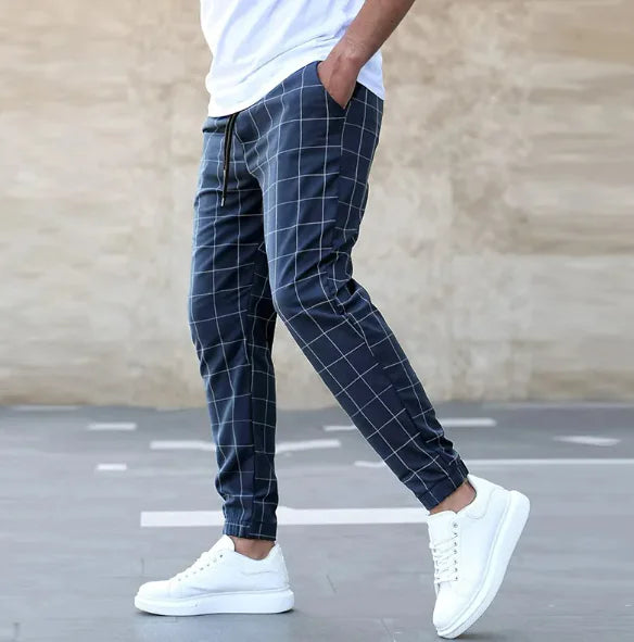Urban Edge Slim Fit Print Pants