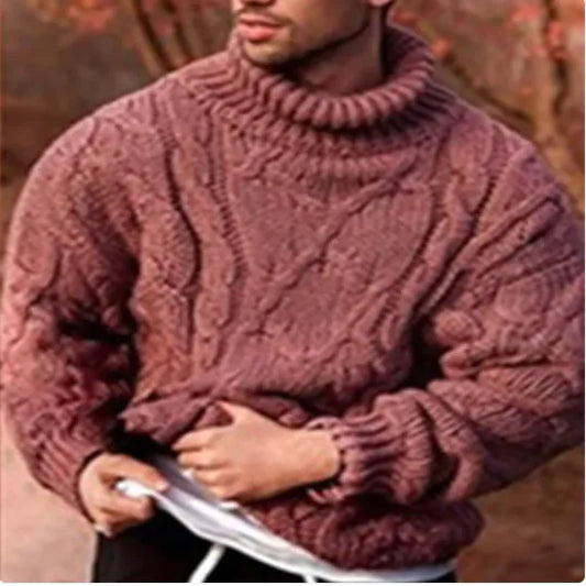 CozyTurtleneck Knit Jacket