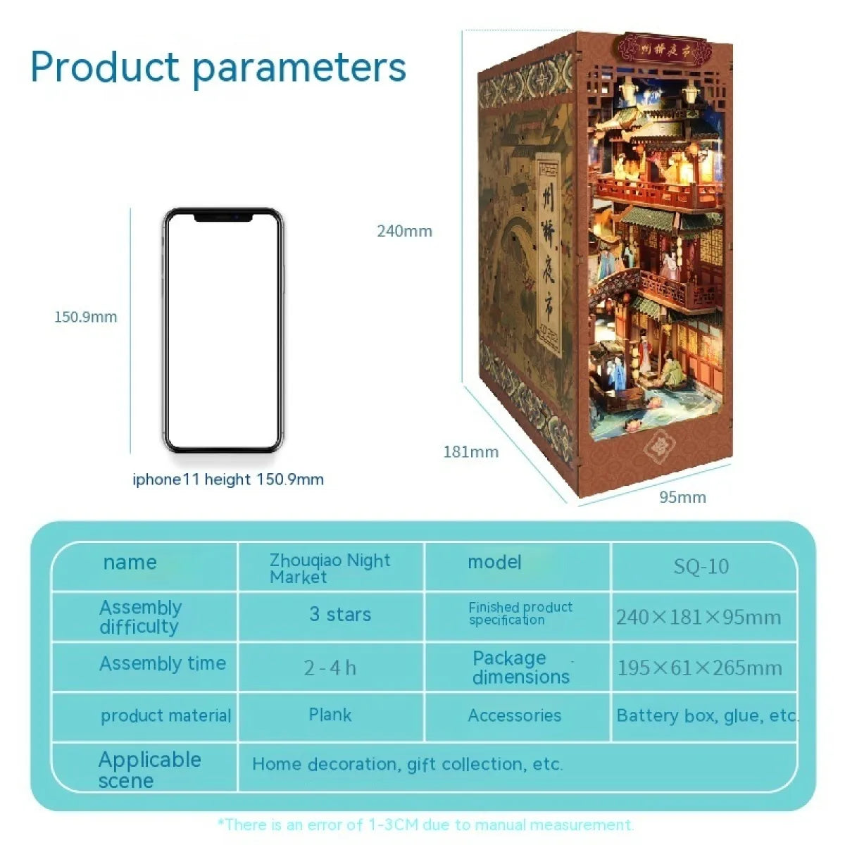 DIY Cottage Magic World 3D Stereo Book Stand