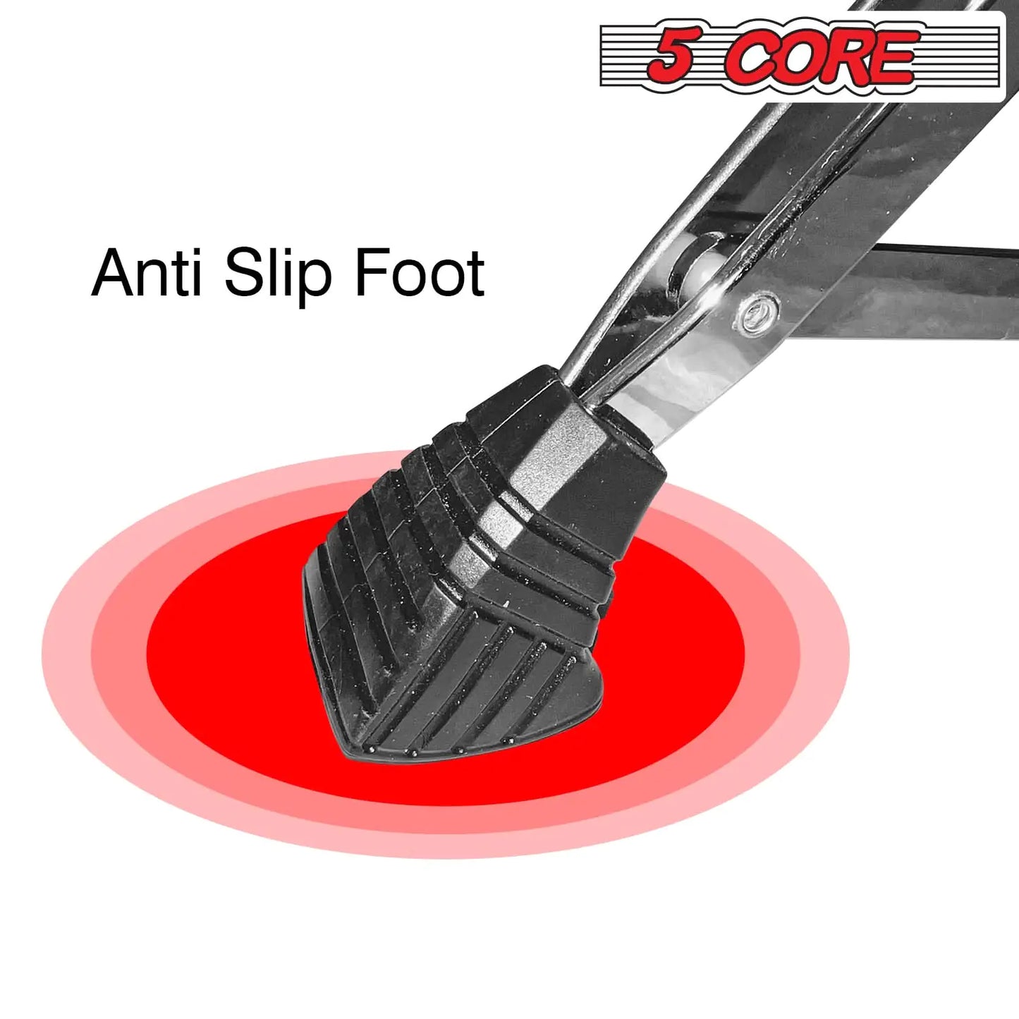 5 CORE Drum Throne Thick Padded Comfortable Guitar Stool with Memory Foam Adjustable Padded Keyboard Chair Metal Piano Stool Premium Musician Chair White DS CH WH SDL