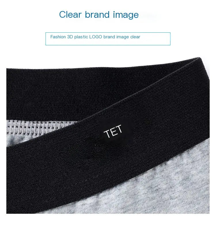 Men's Cotton Boxer Briefs in Plain Colors (Bulk Pack)