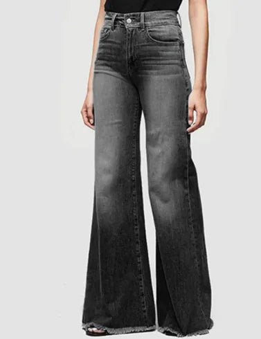 Women's Retro Wide Leg Jeans Pic# 6