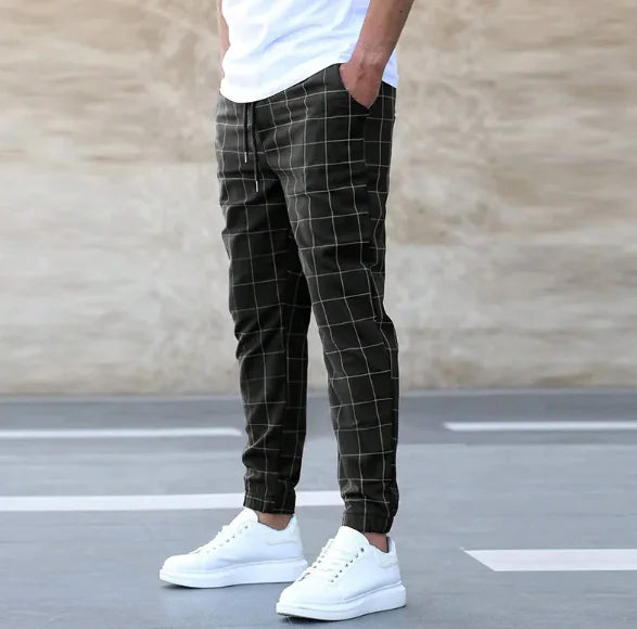 Urban Edge Slim Fit Print Pants