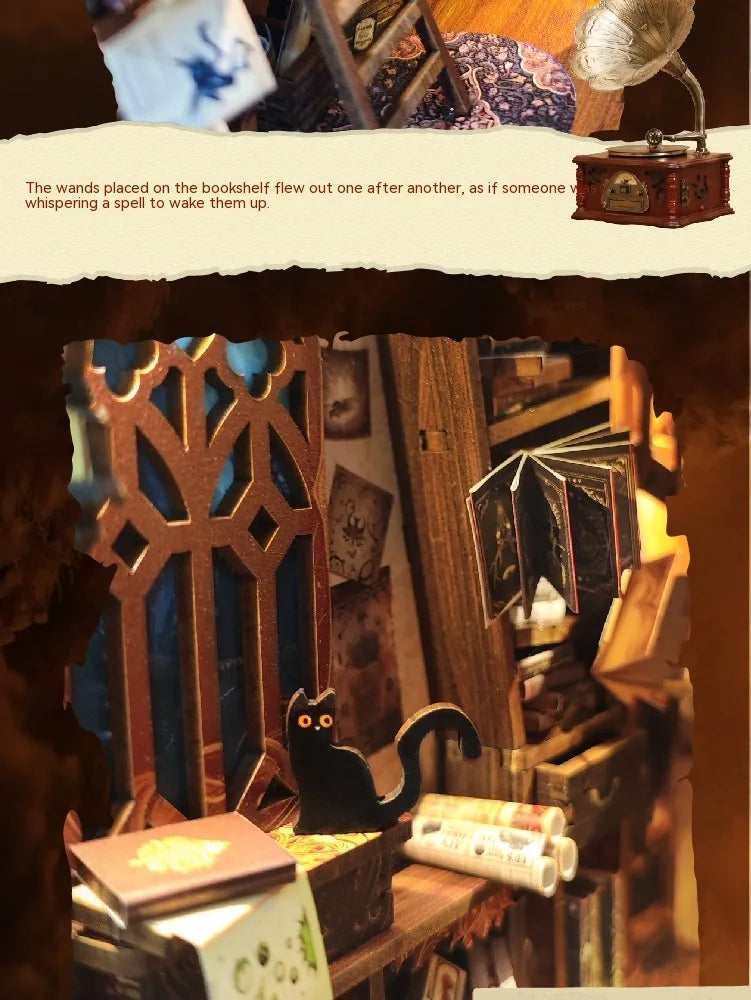 DIY Cottage Magic World 3D Stereo Book Stand