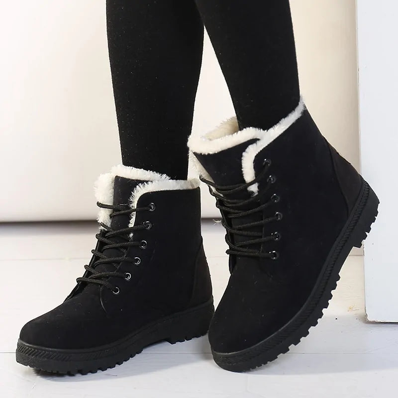 Glacial Glam - Women Winter Ankle Boots Winter Shoes